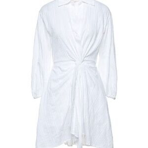 NWT Maje Rilellio tied waist shirt dress white 38(6)